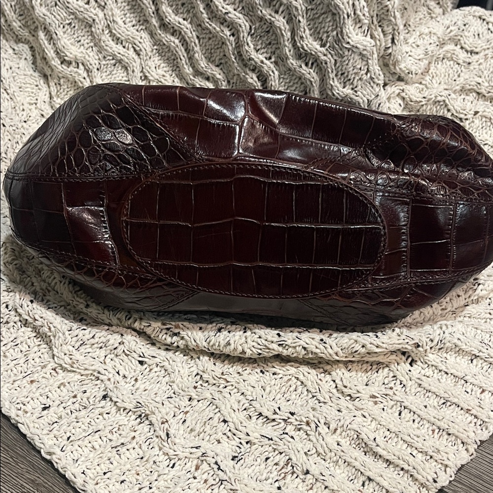 Maxx New York Deep Brown Crocodile Tote - Picture 4 of 4